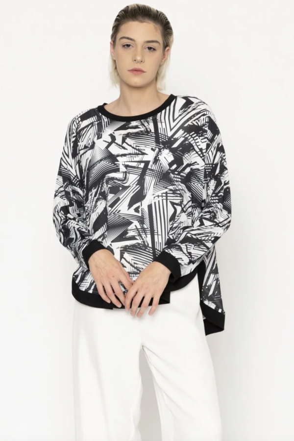 Dallas Top Black/White