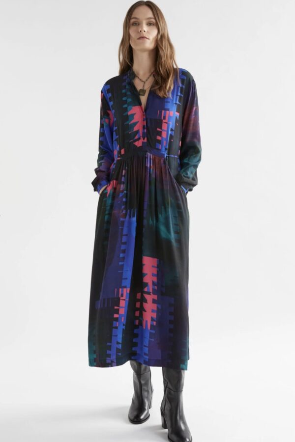 Terrase Dress Loom Print