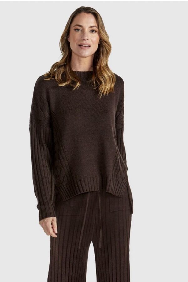 Catalina Knit - Choc Brown