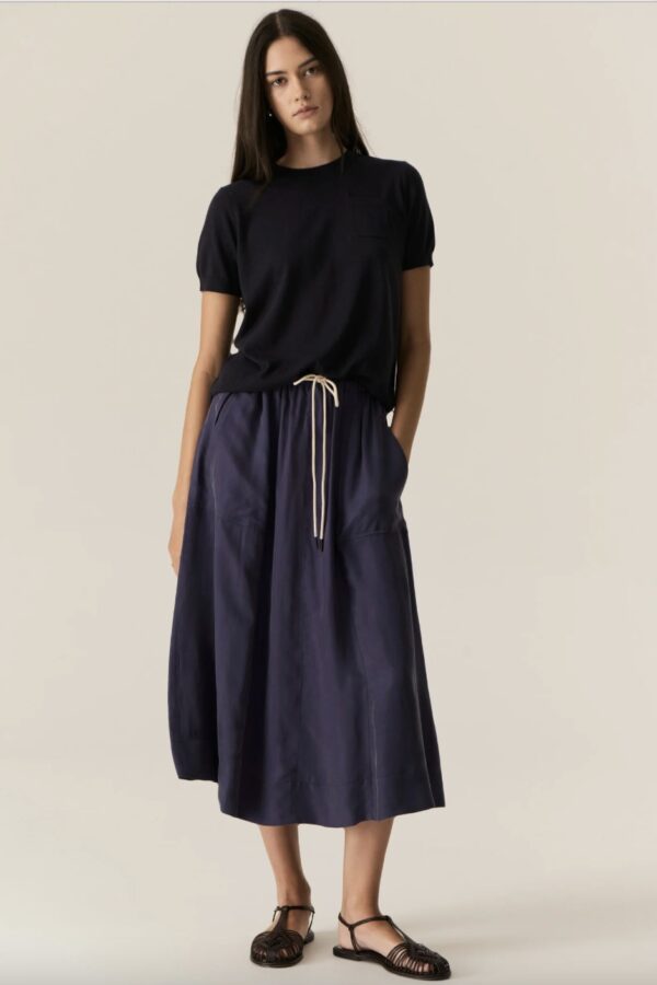 Henri Tie Skirt-Ink