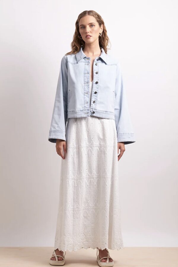 Go West Jacket-Blue Stone