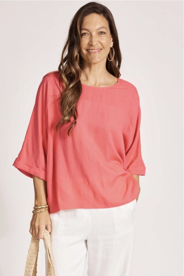 Alesia Relaxed Top-Melon