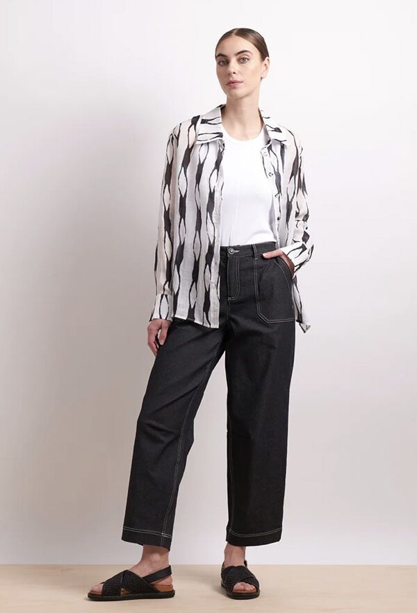 Soft Focus Shirt-Liquorice