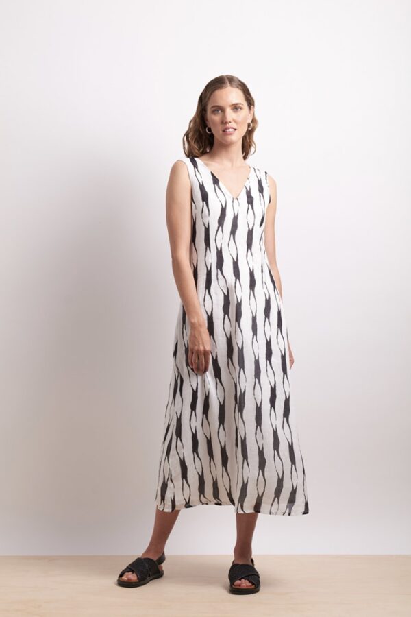 Soft Focus Dress-Liquorice