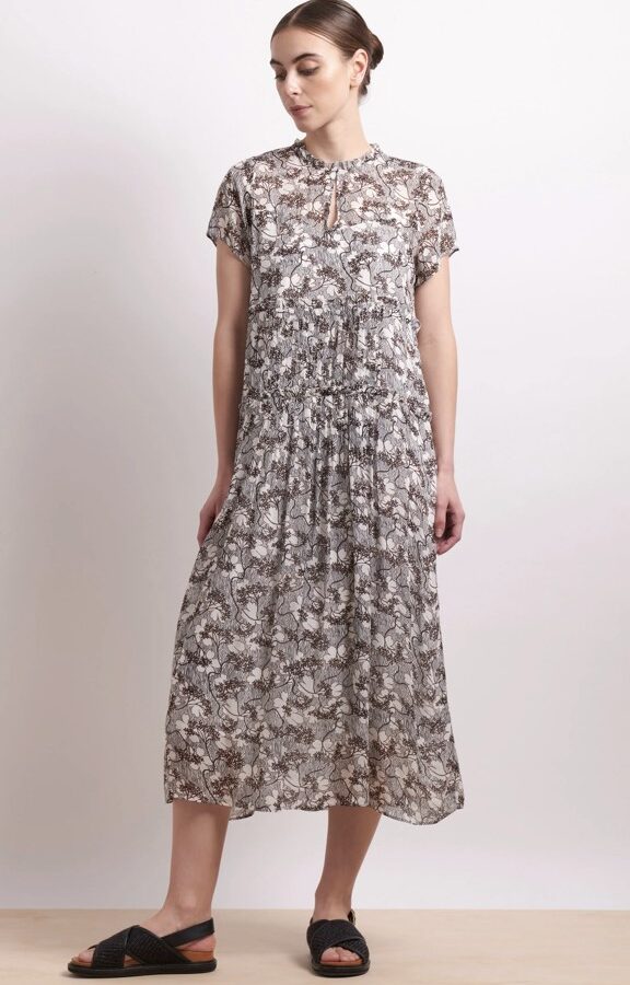 In Print Dress-Petal