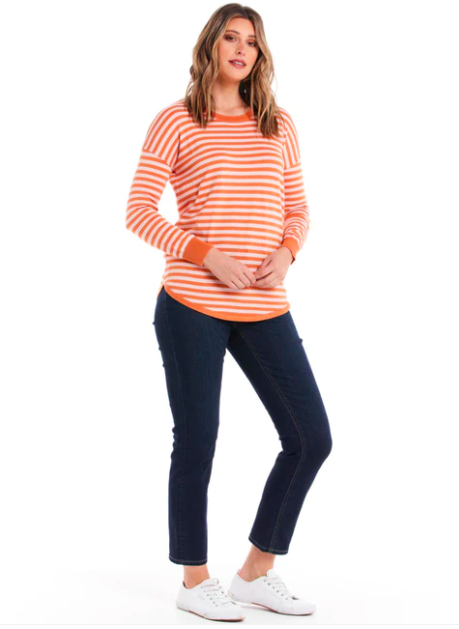 Sophie Knit Jumper Apricot/Pink