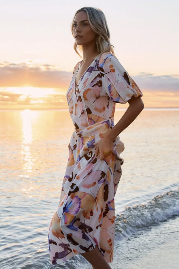 Mariposa Dress-Butterfly Print