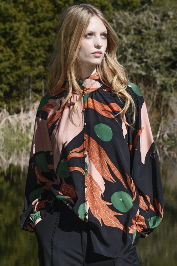 High And Mighty Blouse-Berry