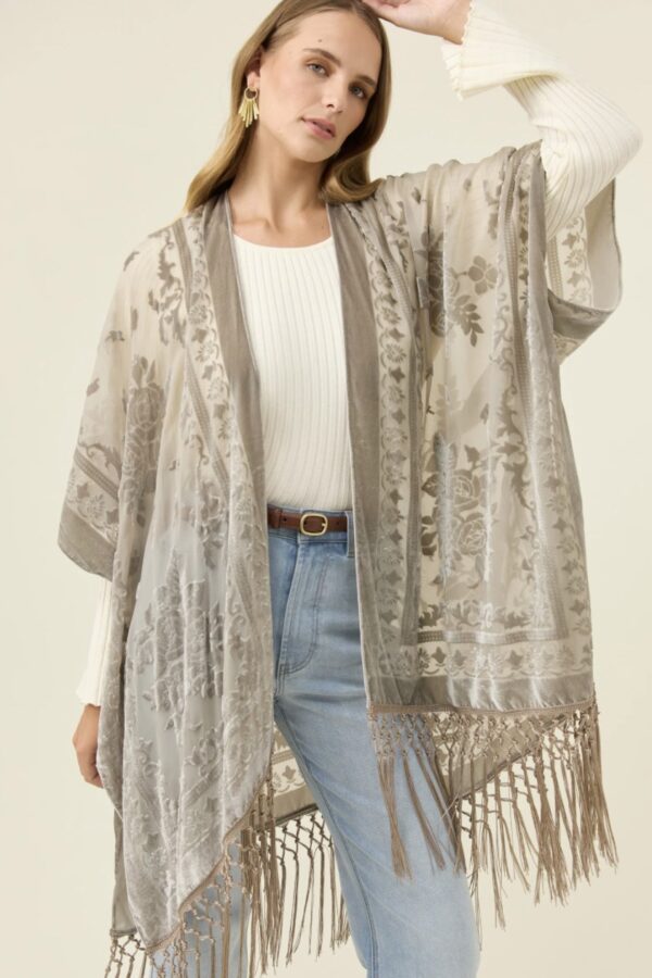 Navi Velvet Cape-Stone
