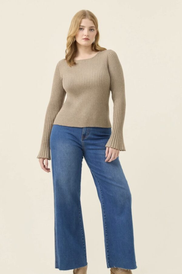Darby Knit Top-Stone