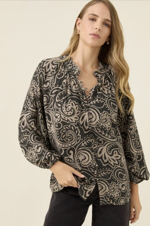 Grace Blouse-Paisley