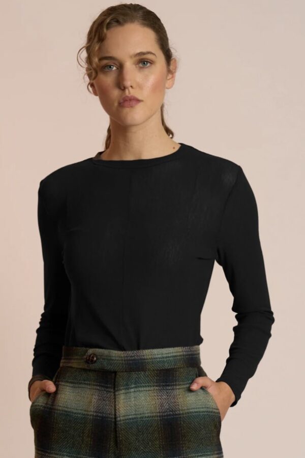 Mesh Encore Top-Black