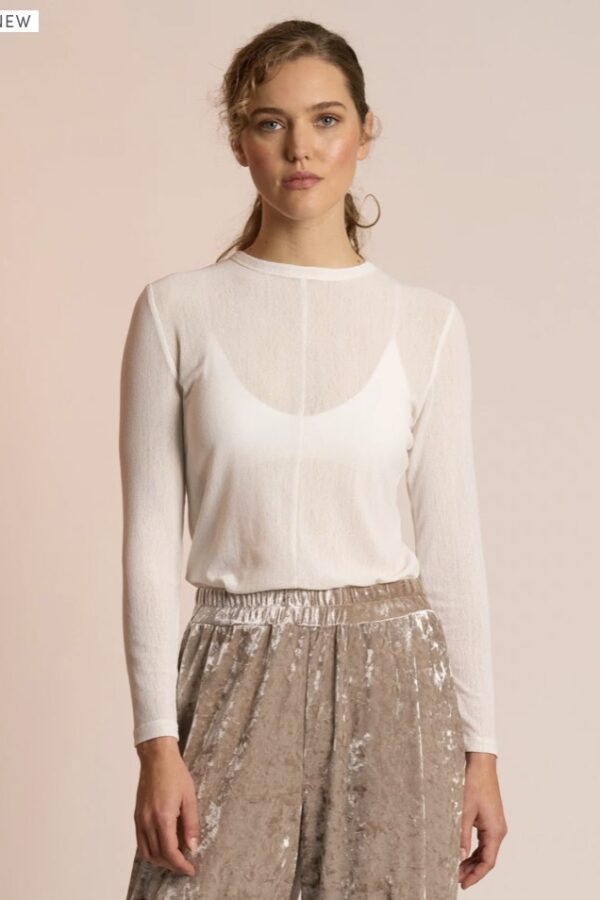 Mesh Encore Top-Rice