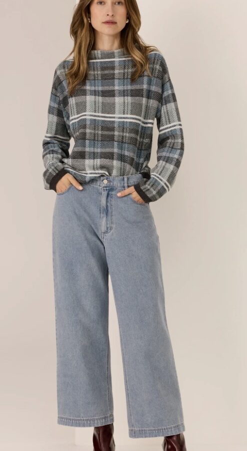 Andie Cropped Jean-Blue Wash