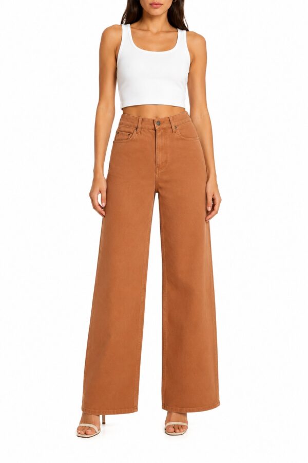 Lana Wide leg Jean-Toffee