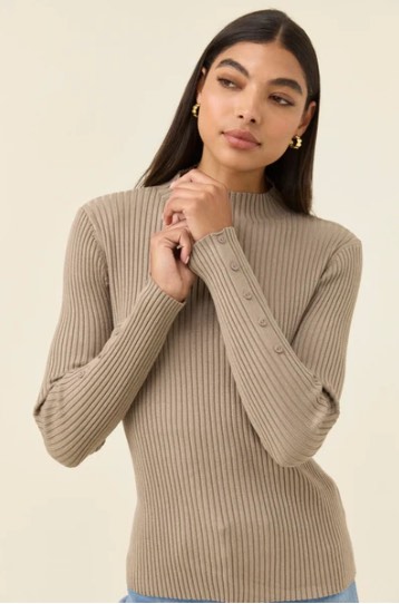Juno Knit Top-Stone