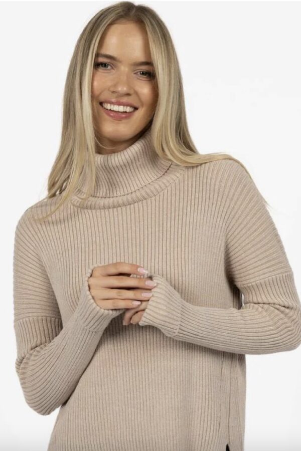 Ribbed Sweater-Birch Mix