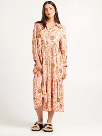 Soleil Dress-Pink Medallion